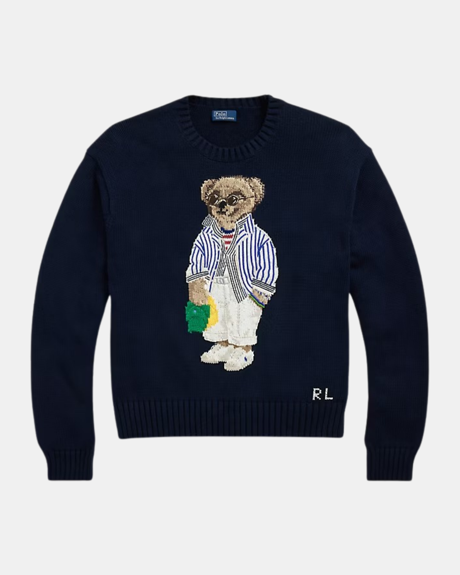 Bear Rundhals-Pullover aus Baumwolle