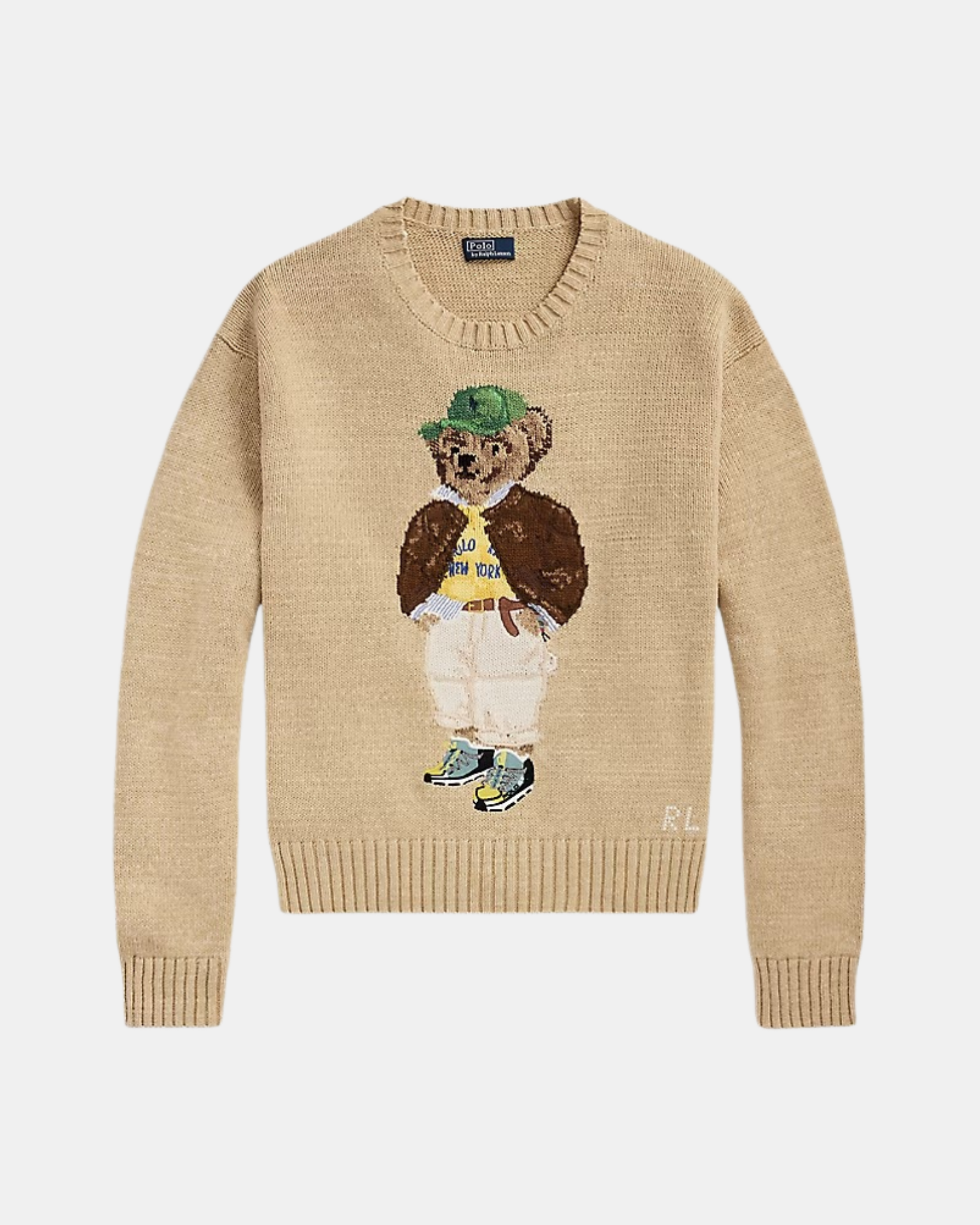 Bear Rundhals-Pullover aus Baumwolle