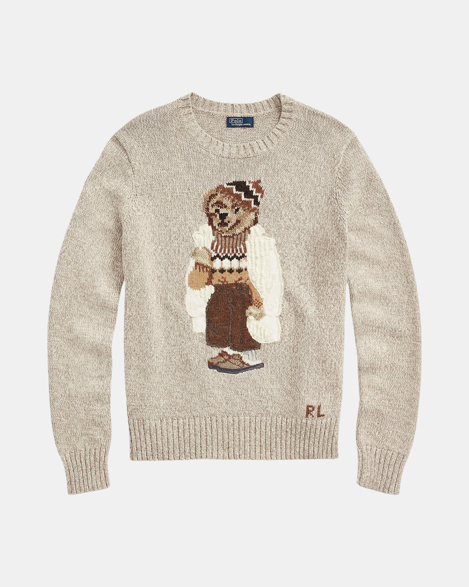Baumwoll-Kaschmir-Pullover mit Bear