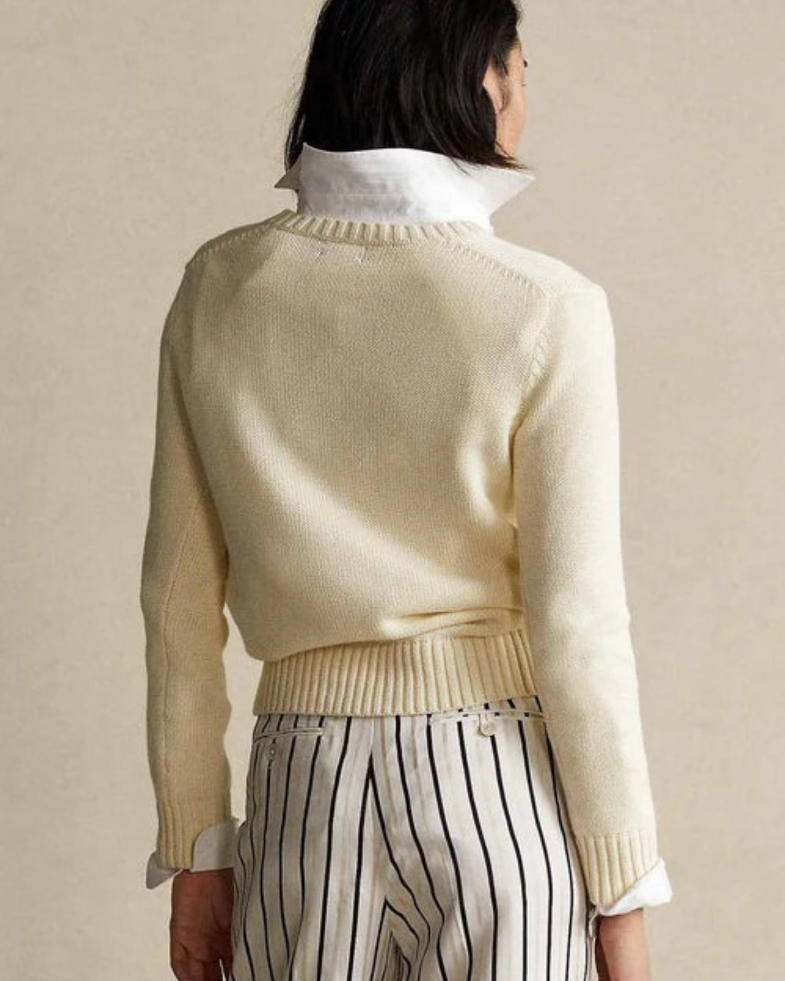 Bear Rundhals-Pullover aus Baumwolle