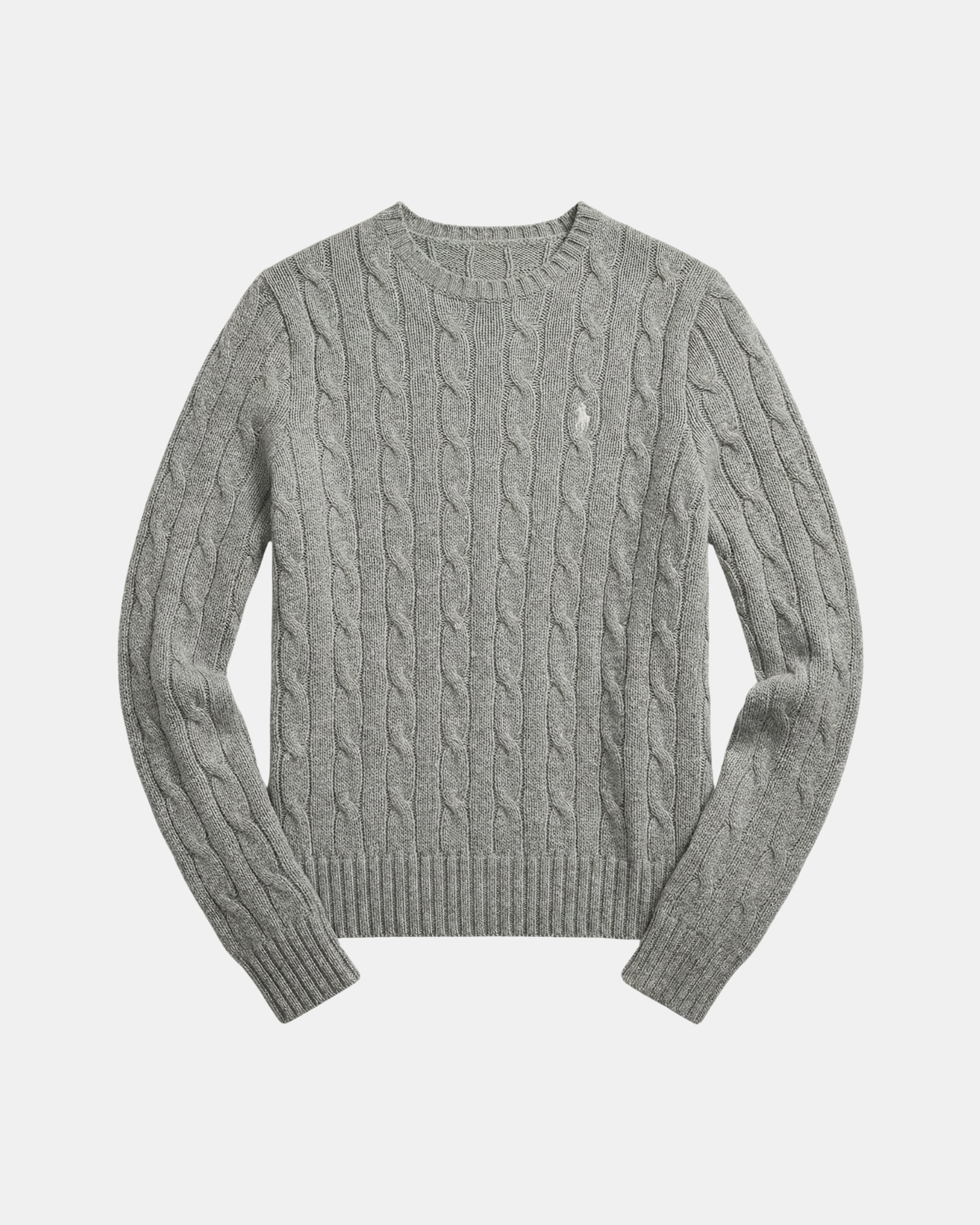Pullover aus Baumwolle-Kaschmir im Zopfstrick