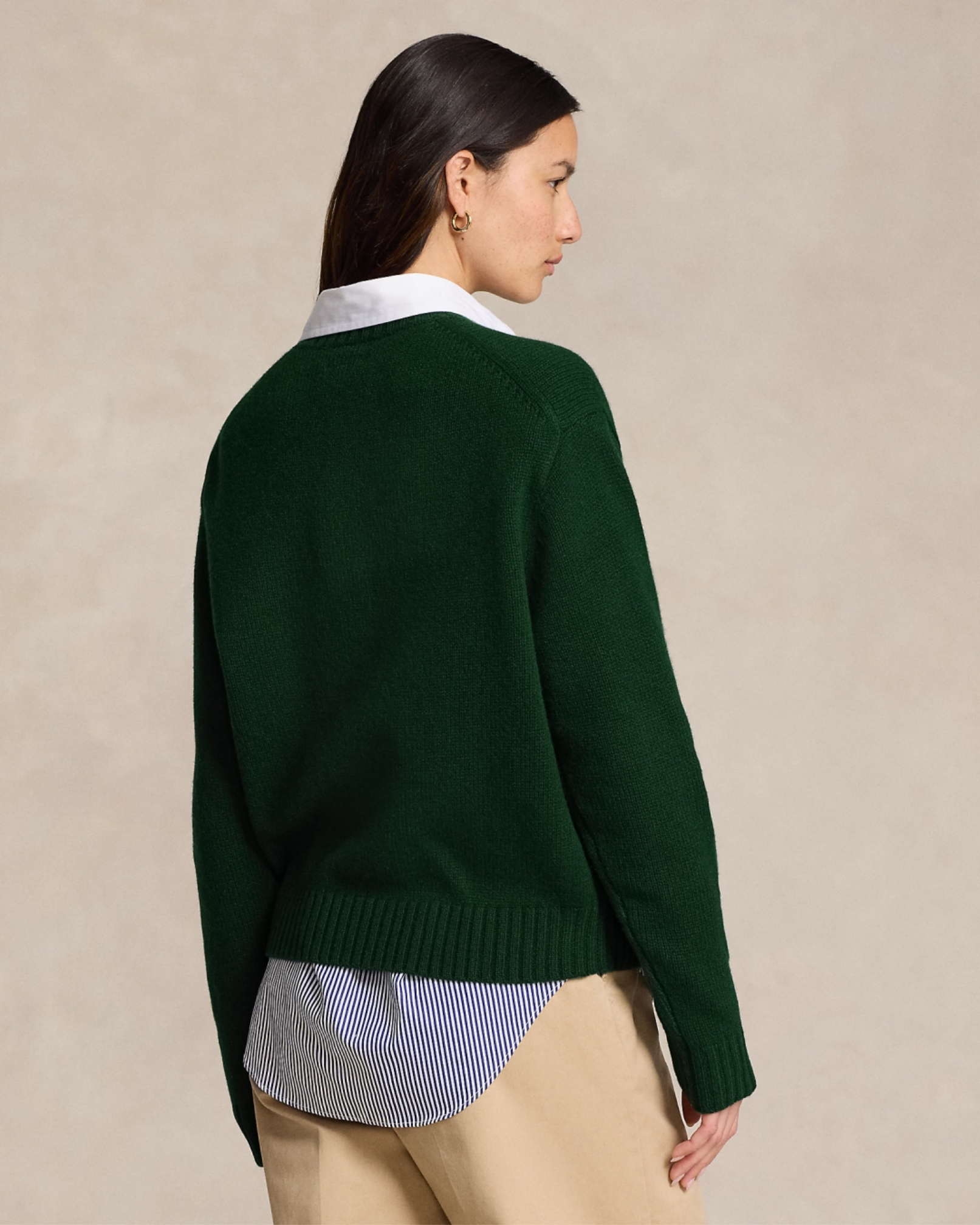 Bear Rundhals-Pullover aus Baumwolle