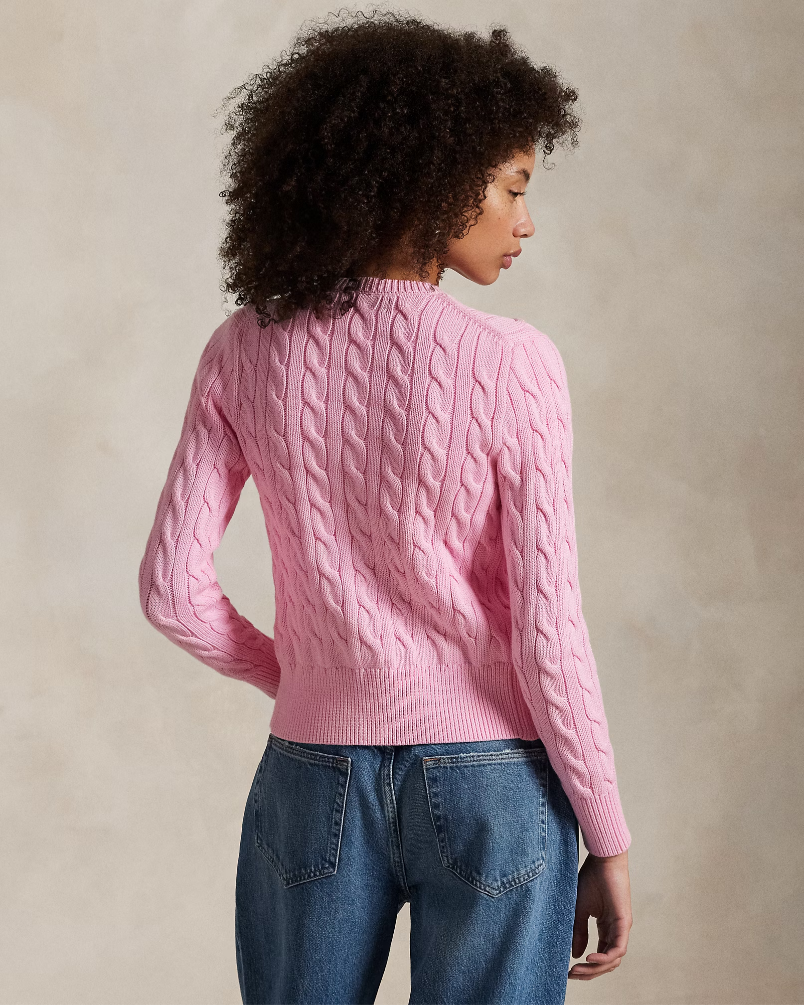 Cardigan aus Baumwolle im Zopfstrick