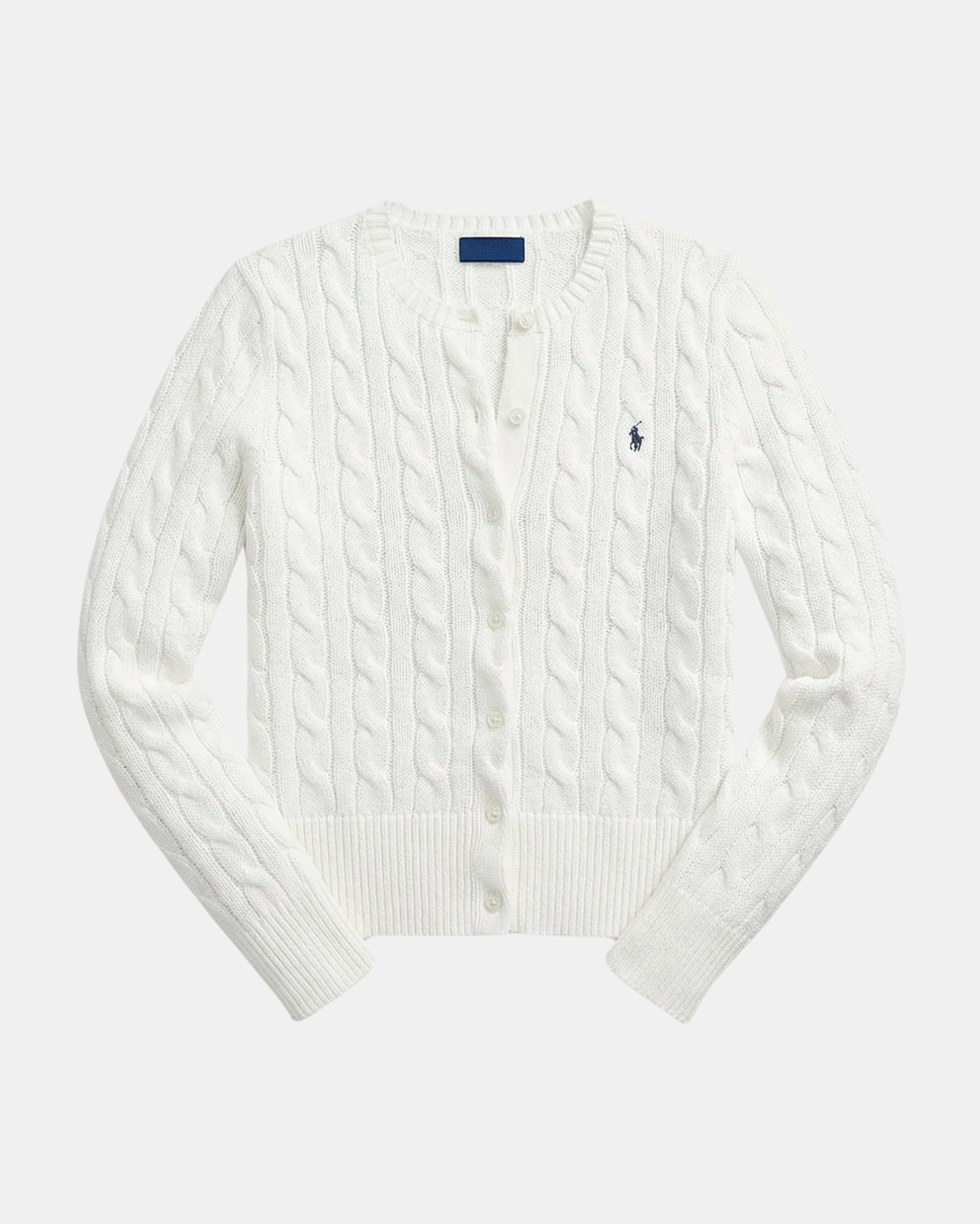 Cardigan aus Baumwolle im Zopfstrick