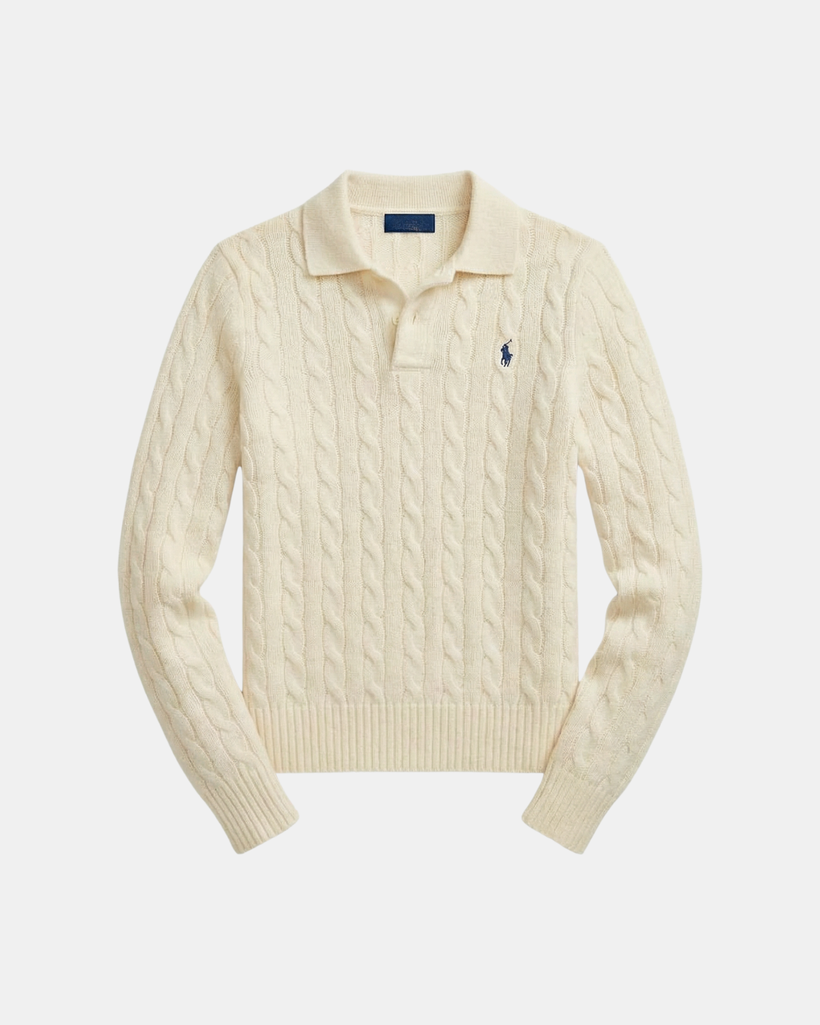 Pullover aus Wolle-Kaschmir im Zopfstrick