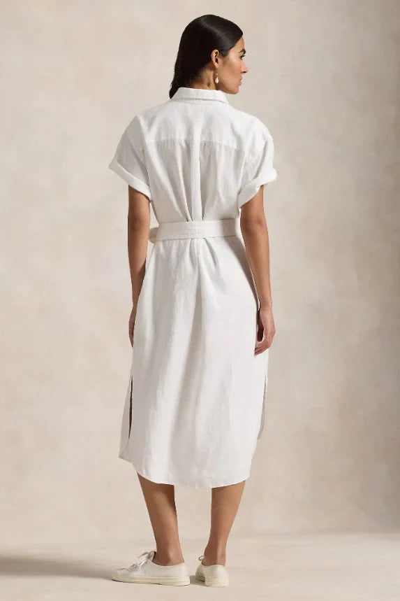 Hemdblusenkleid aus Leinen