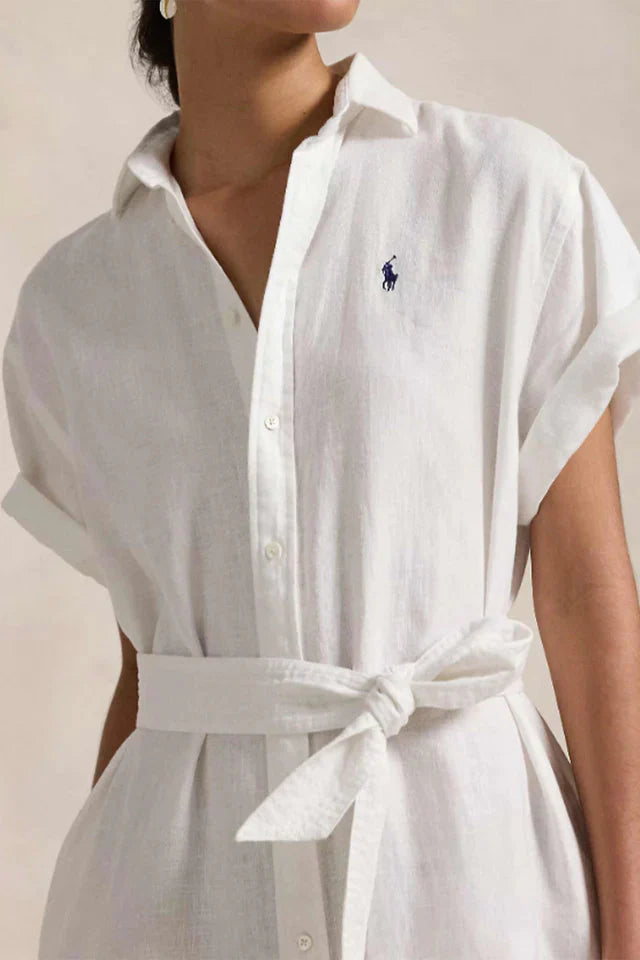 Hemdblusenkleid aus Leinen