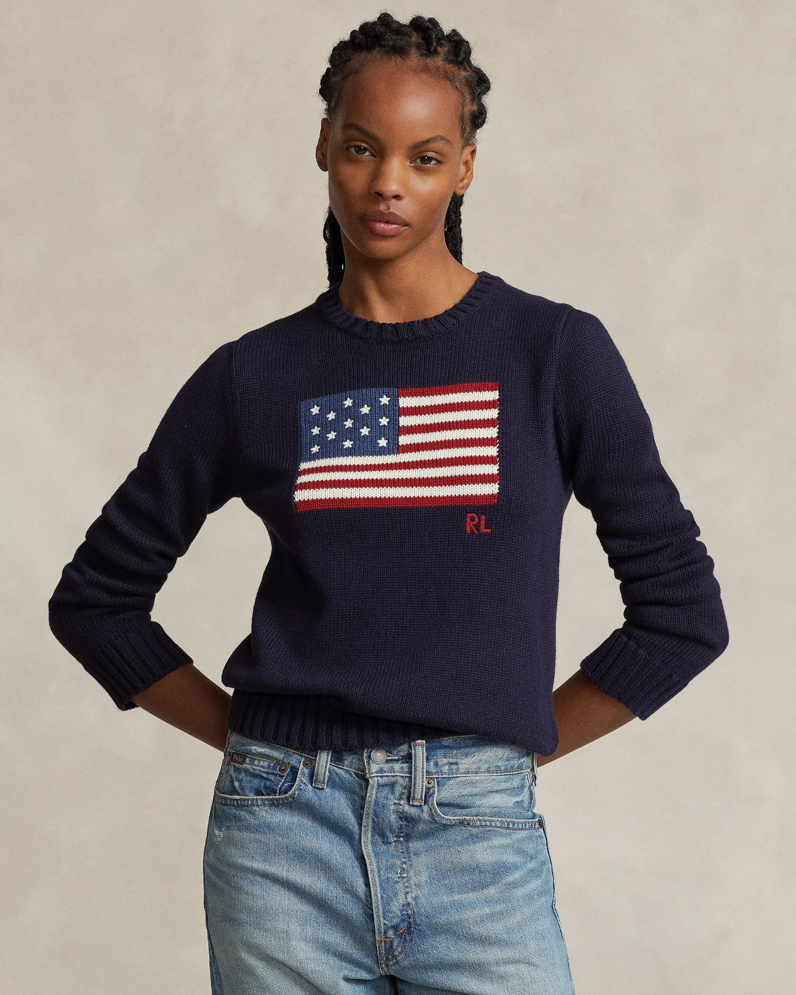 Klassische Flaggenpullover