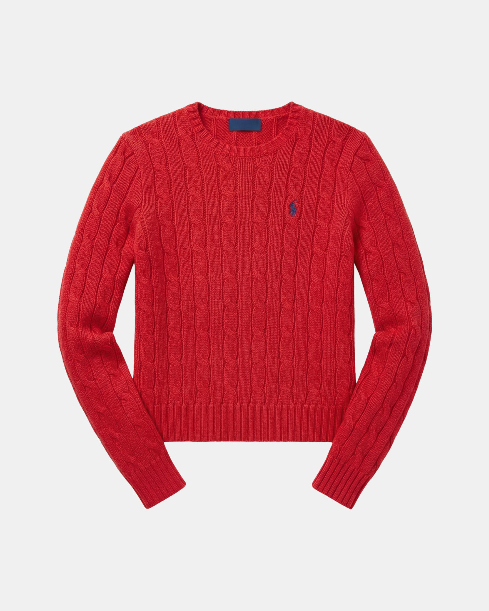 Pullover aus Baumwolle-Kaschmir im Zopfstrick