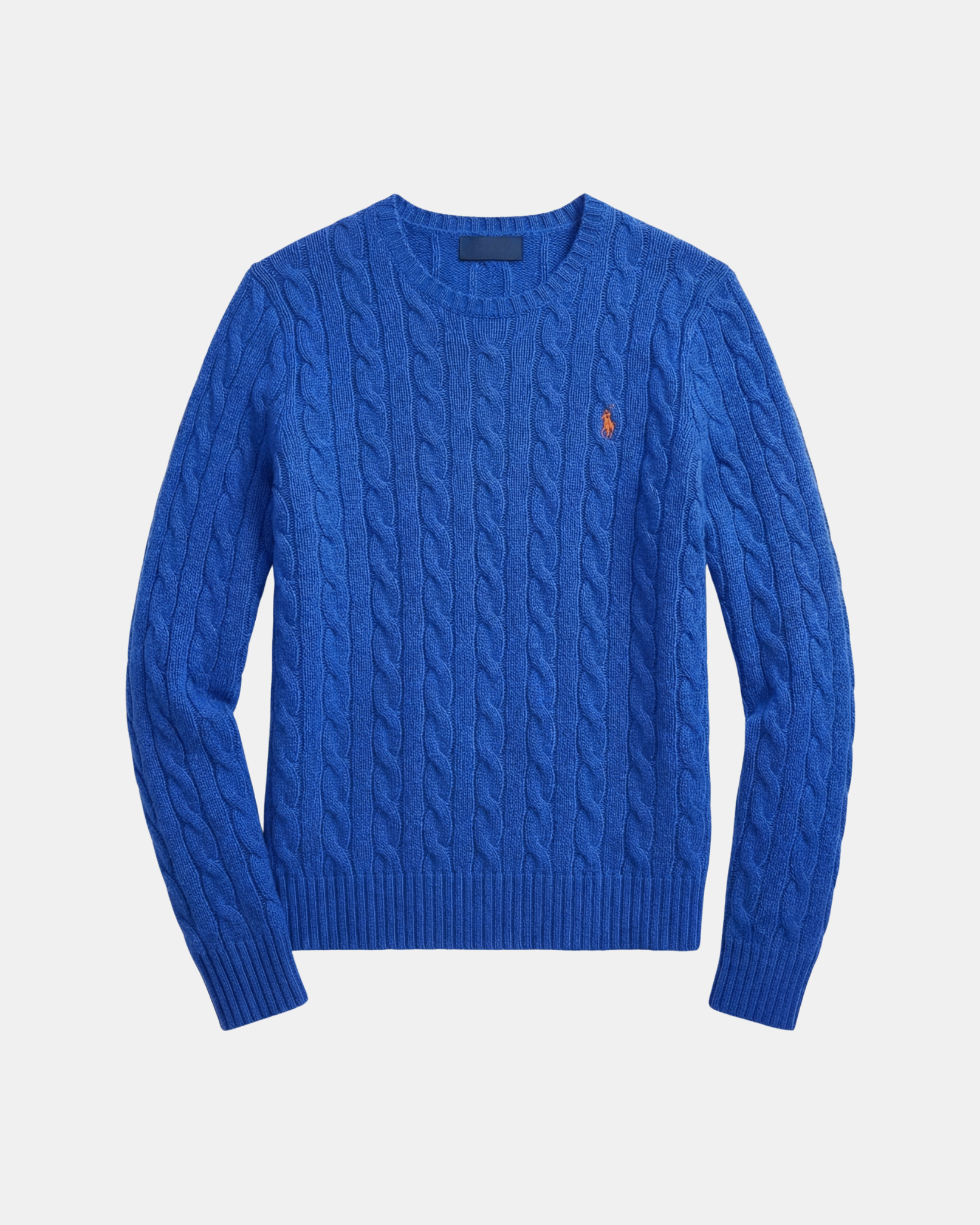 Pullover aus Baumwolle-Kaschmir im Zopfstrick