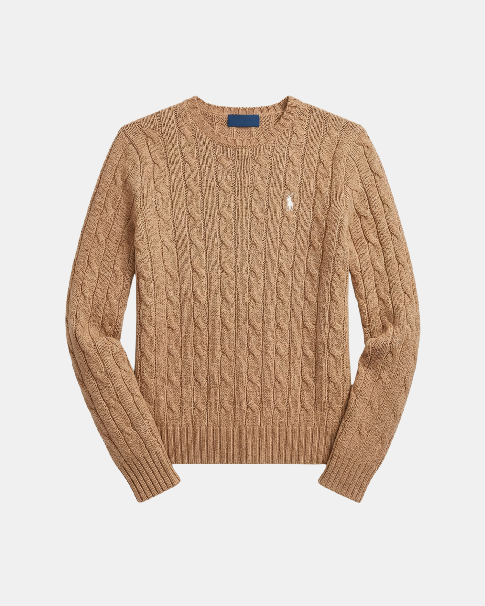 Pullover aus Baumwolle-Kaschmir im Zopfstrick
