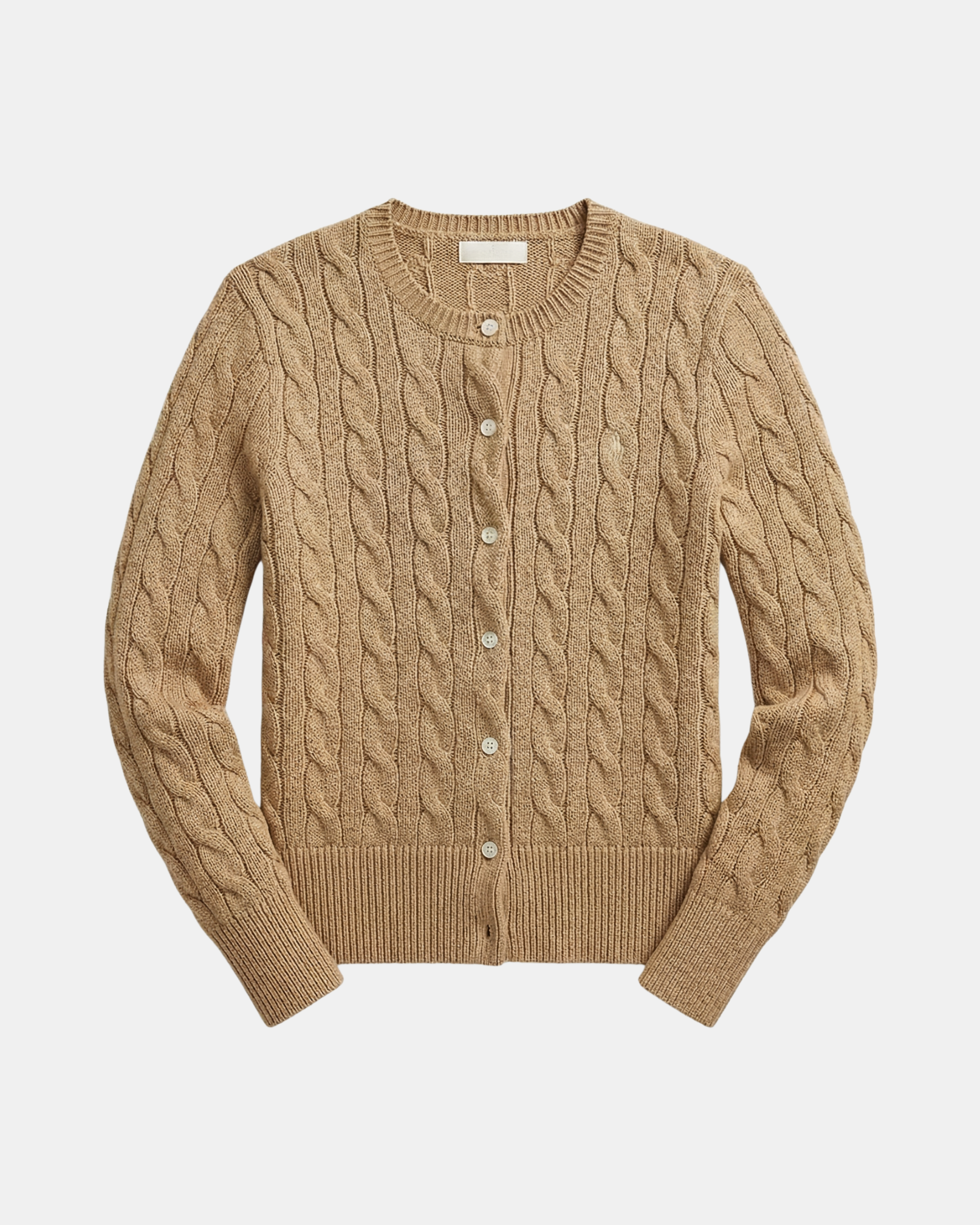 Cardigan aus Baumwolle im Zopfstrick