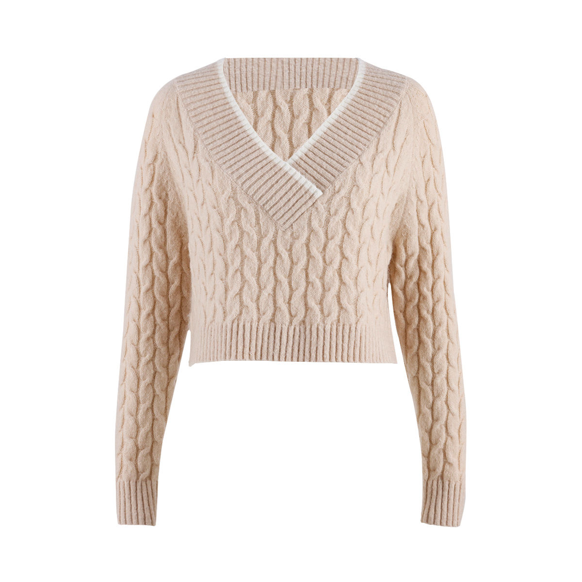 Cable-Knit Wool-Cashmere Roll-Neck Jumper