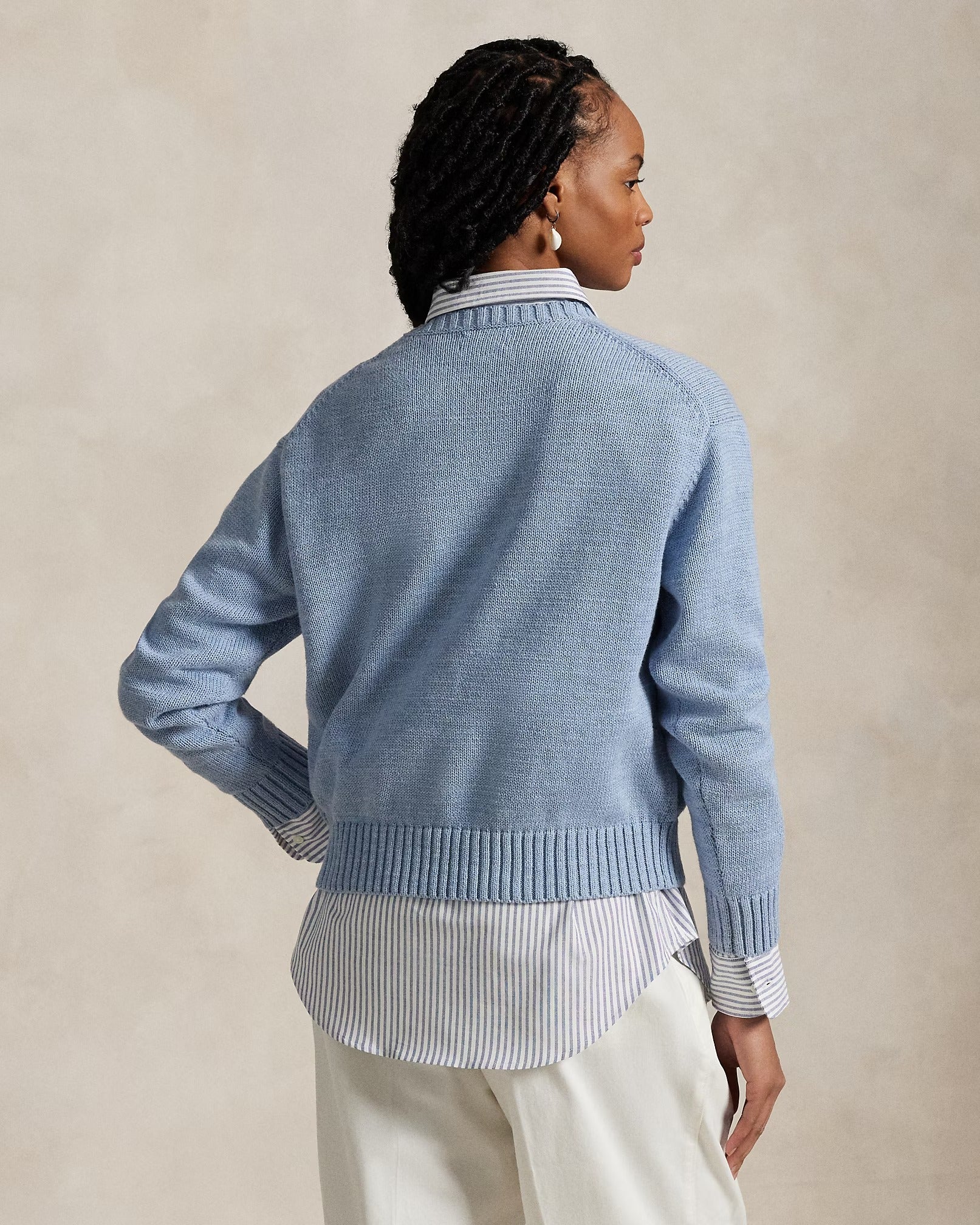 Bear Rundhals-Pullover aus Baumwolle